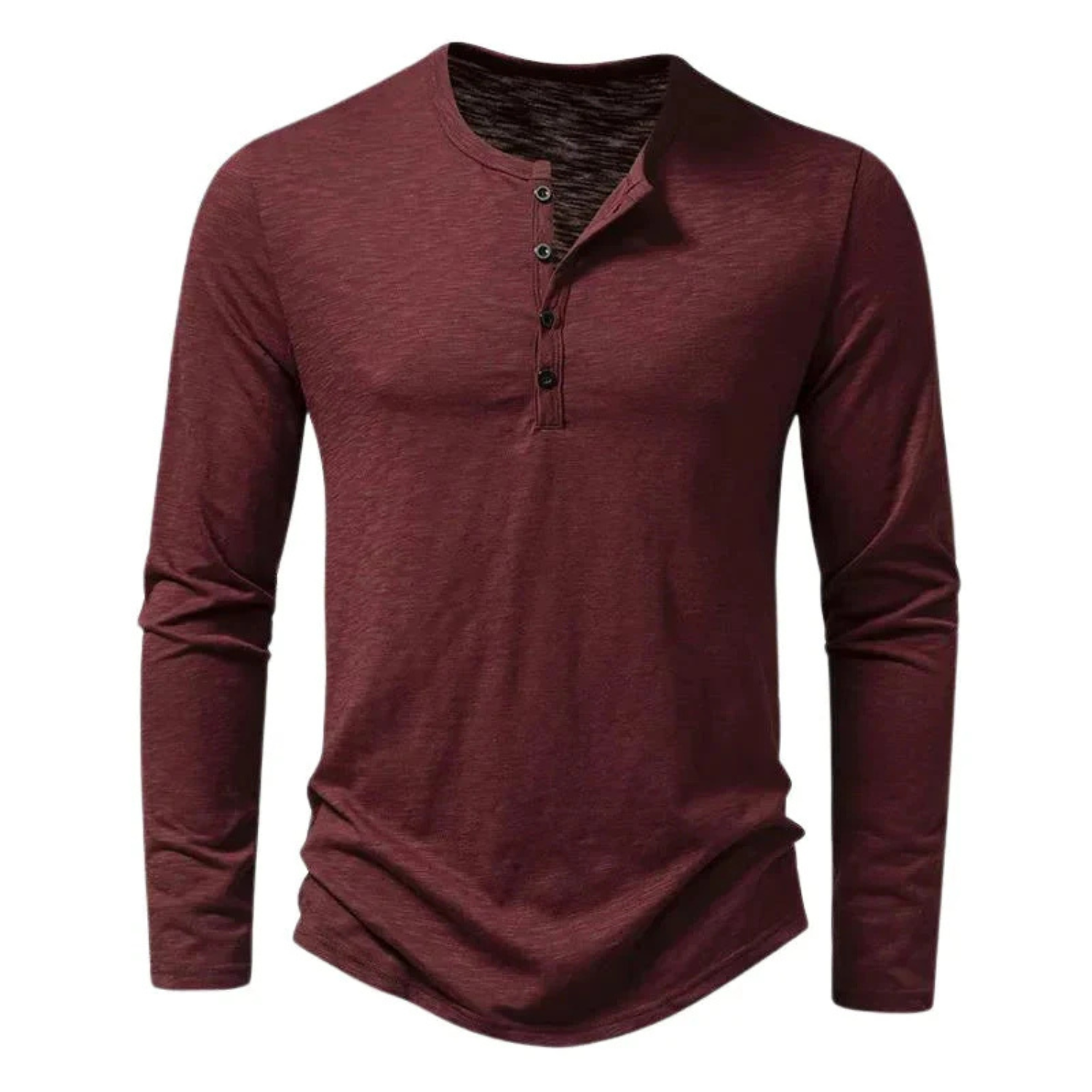 Men's Casual Long Sleeve Henley Shirt