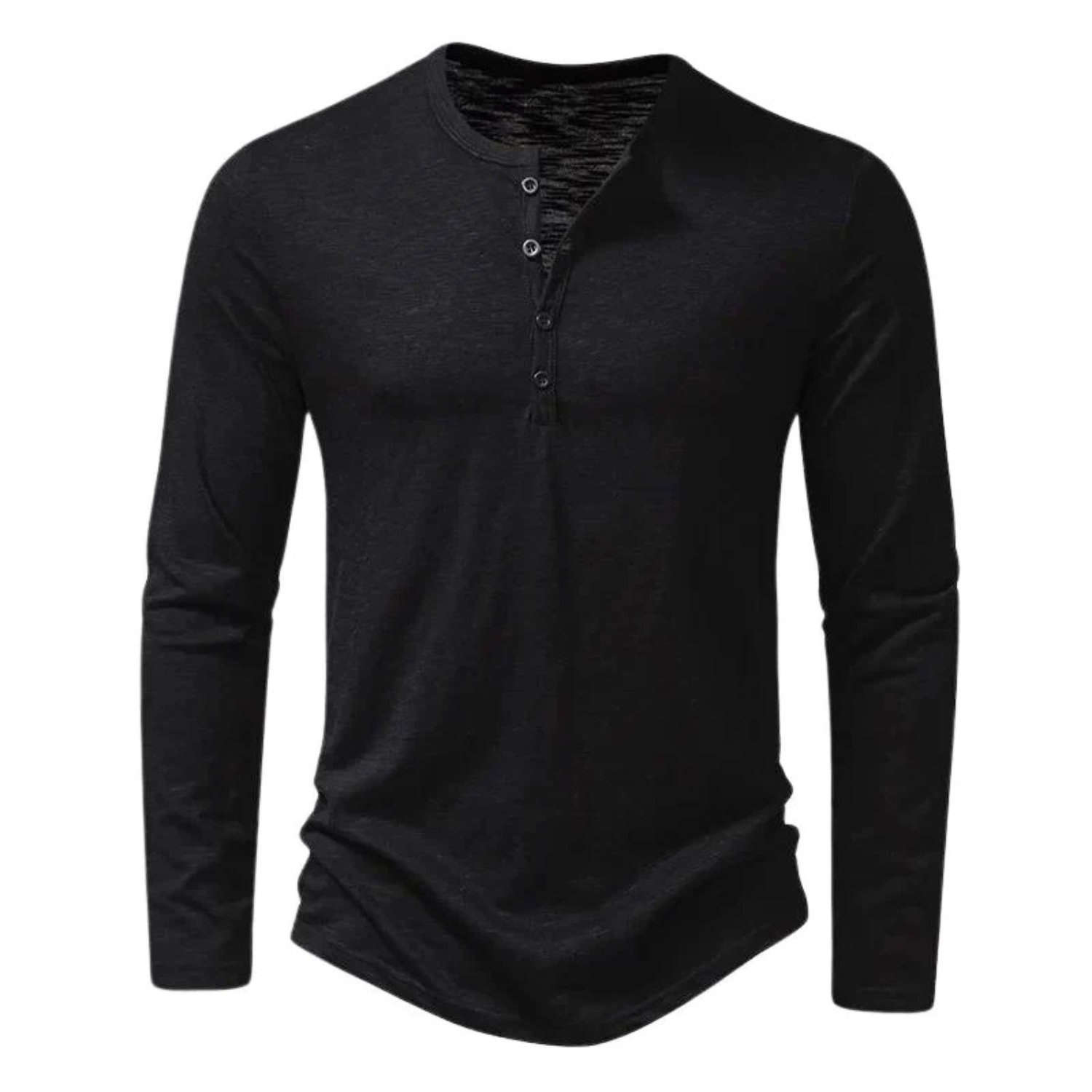 Men's Casual Long Sleeve Henley Shirt