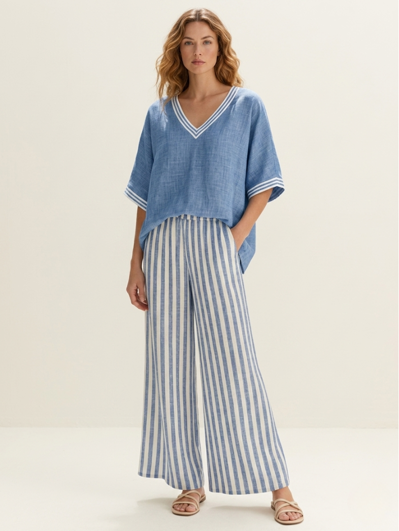 The Isla Striped Two-Piece Set