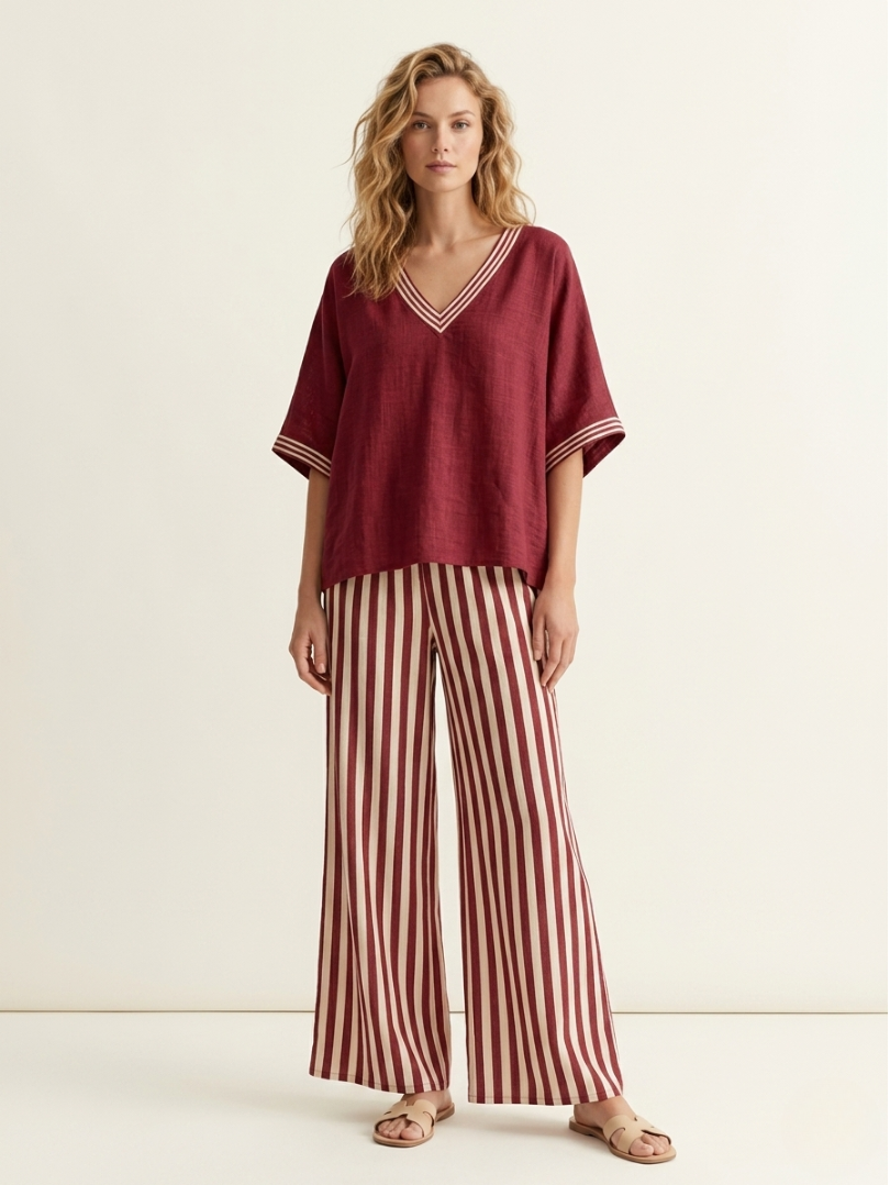 The Isla Striped Two-Piece Set