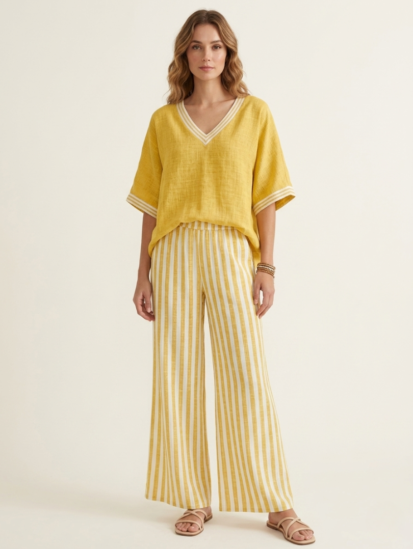 The Isla Striped Two-Piece Set