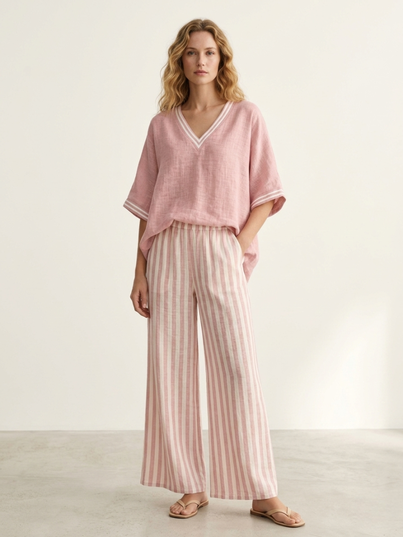 The Isla Striped Two-Piece Set