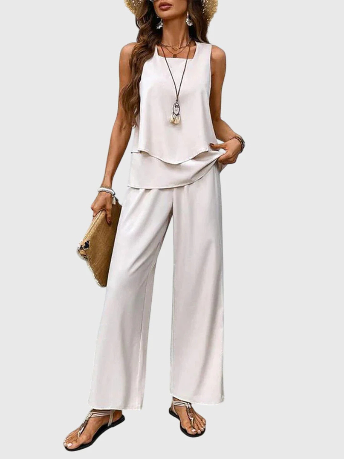 Women's Floral Summer Two-Piece Set