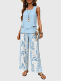 Women's Floral Summer Two-Piece Set