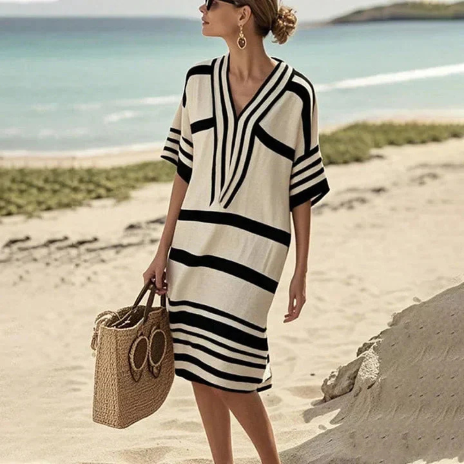 Women's Casual Sleeveless Printed Mini Dress