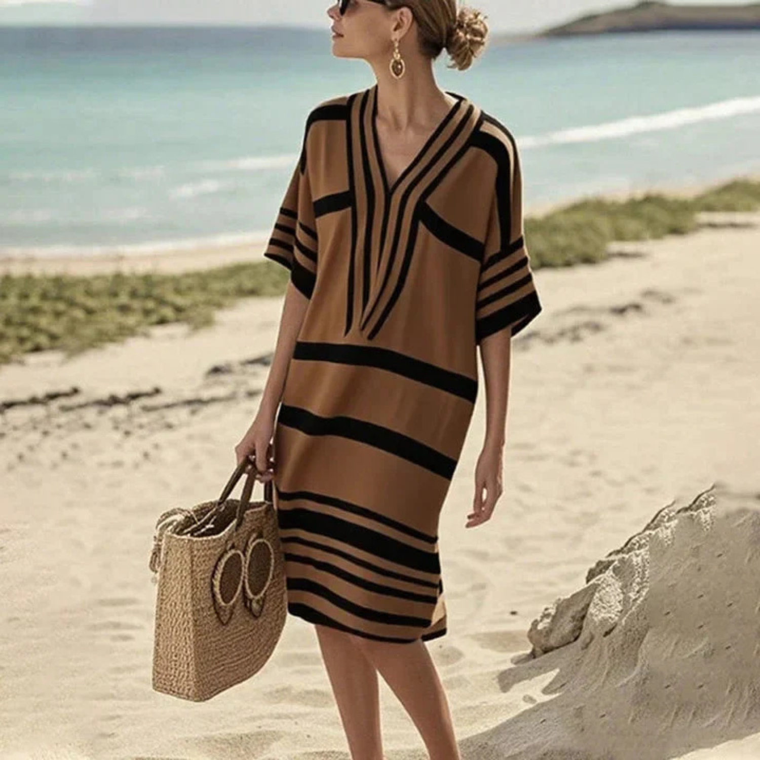 Women's Casual Sleeveless Printed Mini Dress