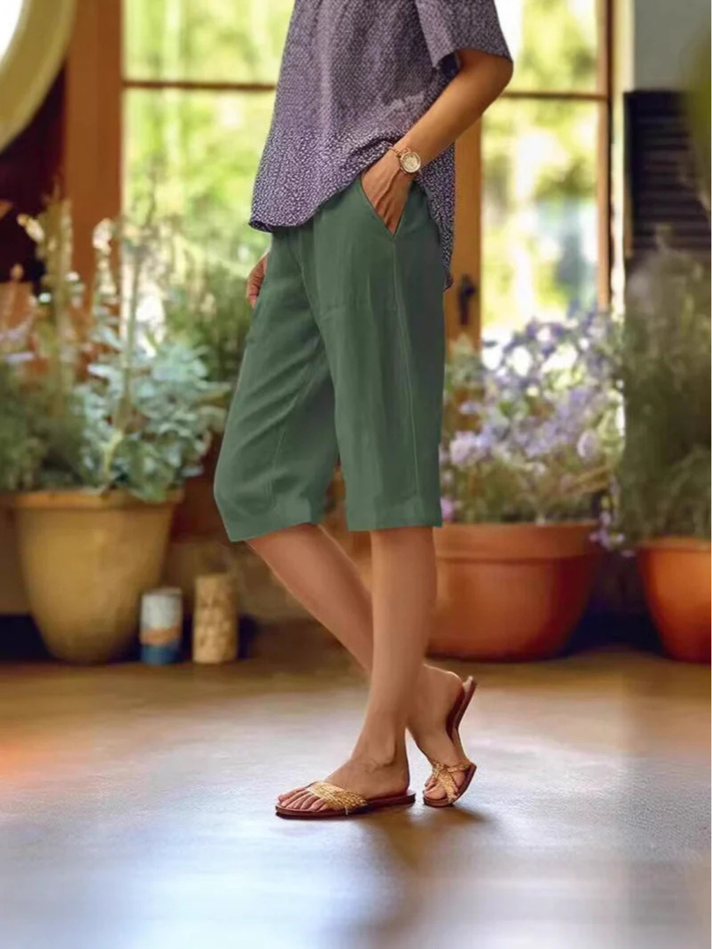 Women's Knee length Summer Shorts