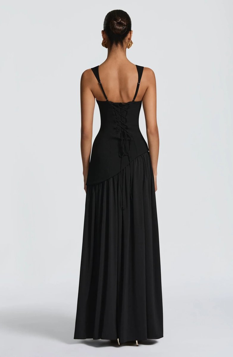 Mother of the Bride Dress Sleeveless Square Neck A-Line Maxi Gown
