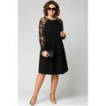 Women's Lace Sleeve A-Line Midi Formal Dresses