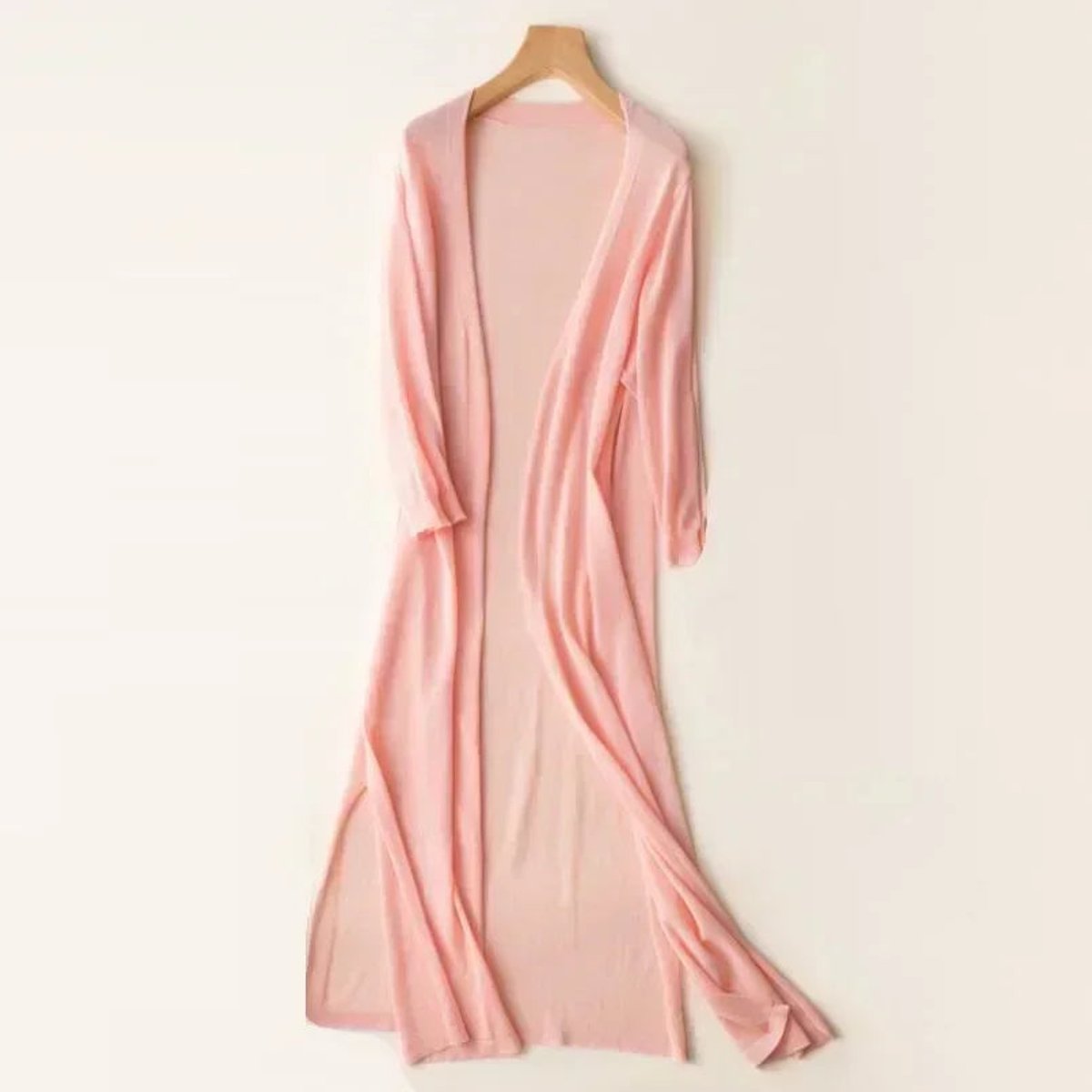 Women's Lightweight Open-Front Long Knit Cardigan