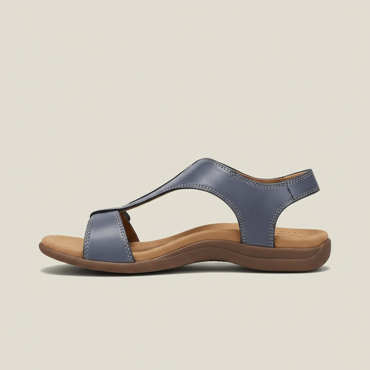 Women's Open-Toe Hook-Loop T-Strap Comfortable Sandals