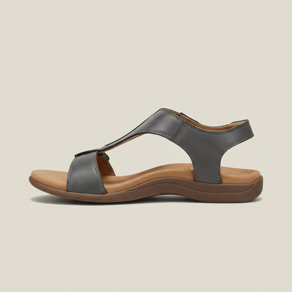 Women's Open-Toe Hook-Loop T-Strap Comfortable Sandals
