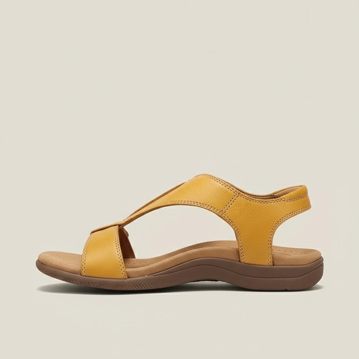 Women's Open-Toe Hook-Loop T-Strap Comfortable Sandals