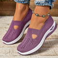 Women's Orthopedic Slip-On Comfortable Sandals Knit Sneakers - Purple