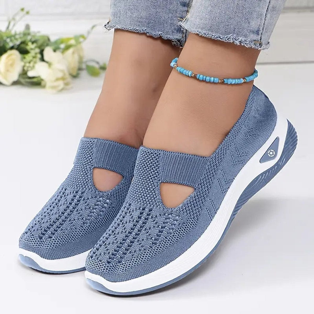 Women's Orthopedic Slip-On Comfortable Sandals Knit Sneakers