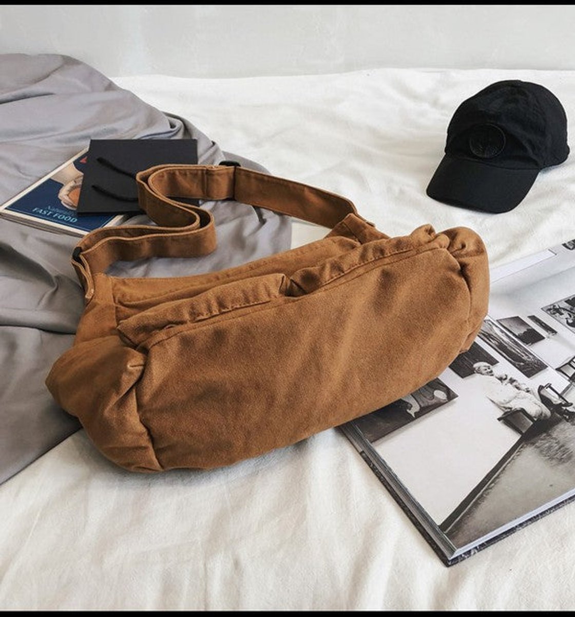 Women's Oversized Canvas Tote Bag Messenger Shoulder Bag