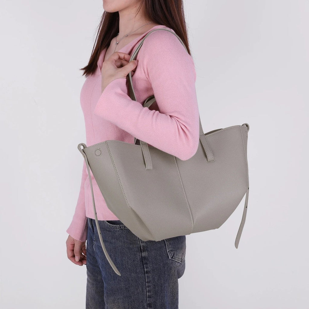 Women's Oversized Vintage Faux Leather Shoulder Tote Bag