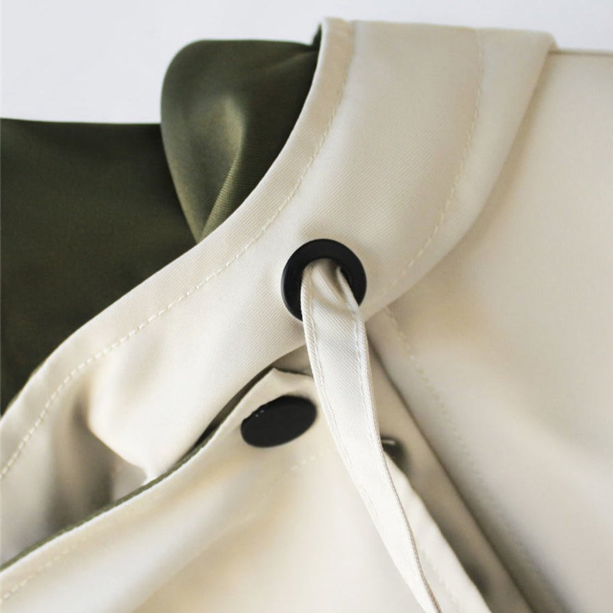 Women's Oversized Waterproof Snap-Front Trench Coat