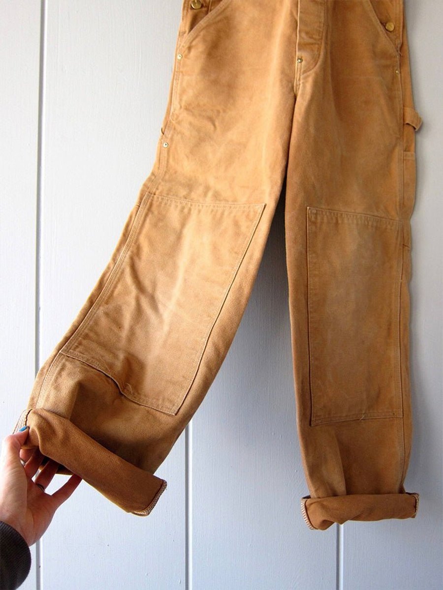 Women's Relaxed-Fit Adjustable-Strap Cotton Bib Overall