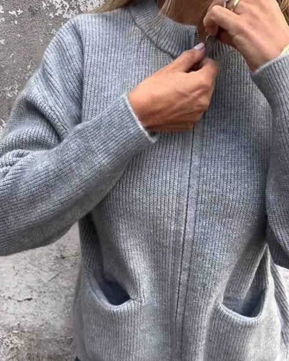 Women's Relaxed-Fit Zip-Up Ribbed Knit Cardigan Sweater