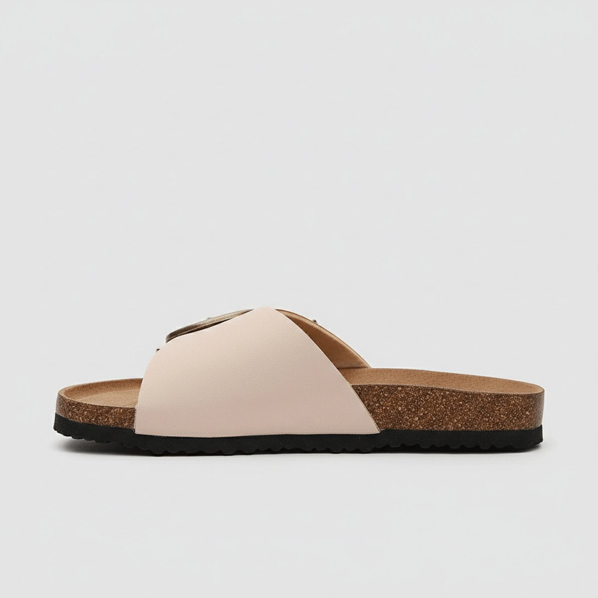 Women's Wide-Strap Buckle Slip-On Comfortable Sandals